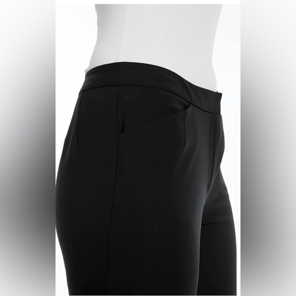 NINA MCLEMORE ACTIVE STRETCH NYLON PETITE RISE PANT Black Size 10 - Picture 4 of 8